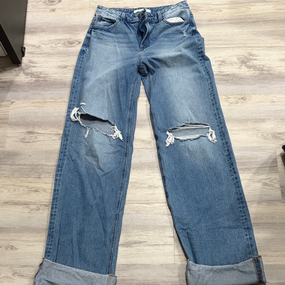 Altar'd State Blue Boyfriend Jeans